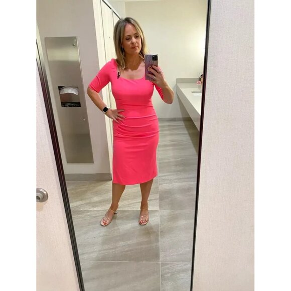 Black Halo Salvanna Pink Sheath Dress – Women’s Size 8 - Picture 7 of 10